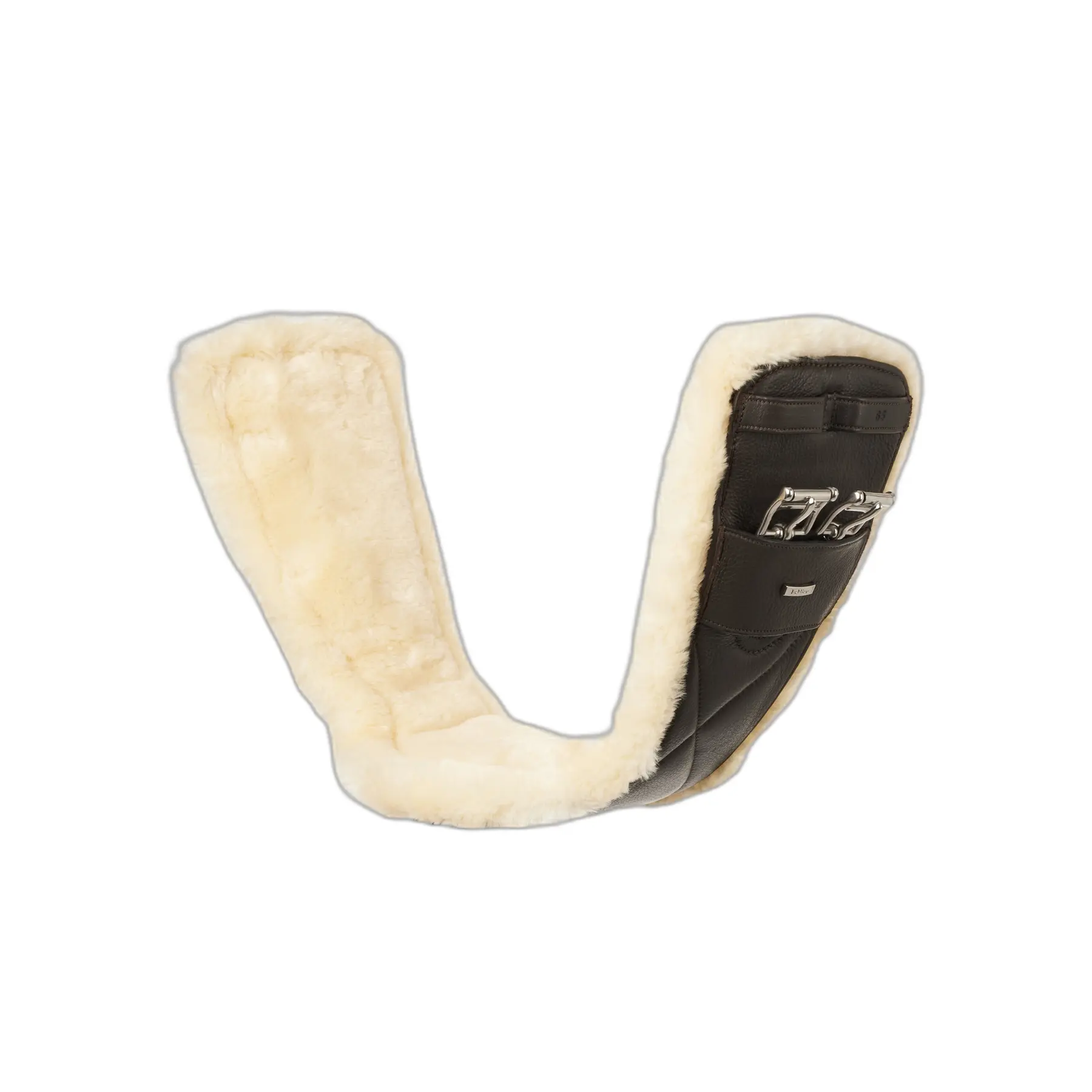 Leather riding dressage girth LeMieux Arika Simuwool