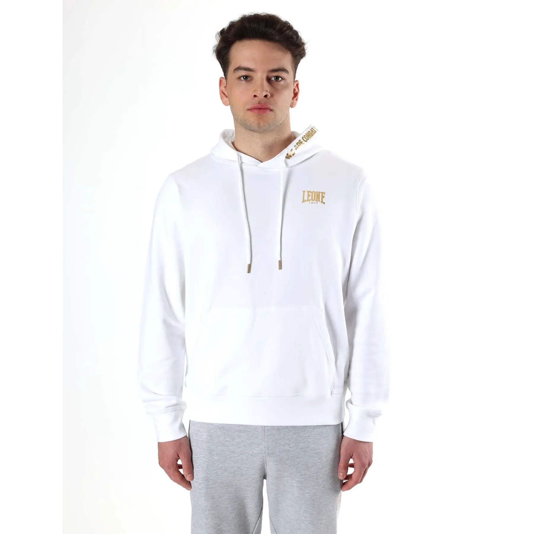 Felpa con cappuccio Leone New Gold