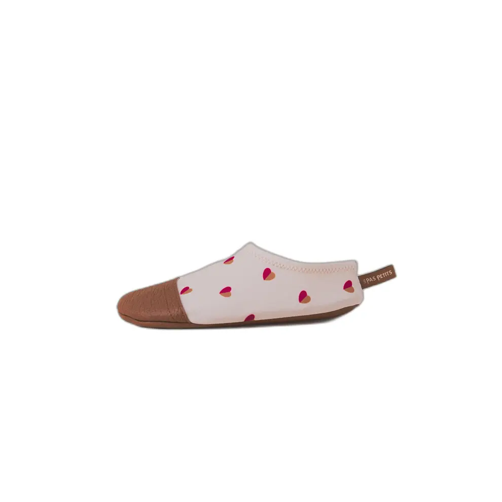 Chaussons enfant Les Pas Petits Cœurs Bicolores