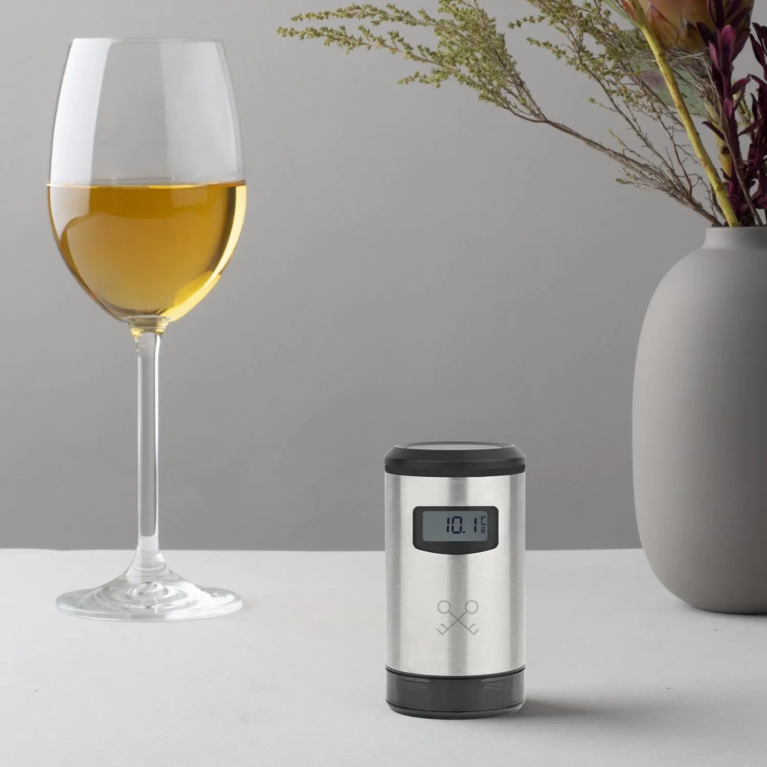 Non Communiqué Les Petits Champs Wom820 - Pompe Automatique Sous Vide Électrique Pour Vin - Sans Bpa - Ecran Lcd - Corps En Acier Inoxydable - Rechargement Usb - Image 4