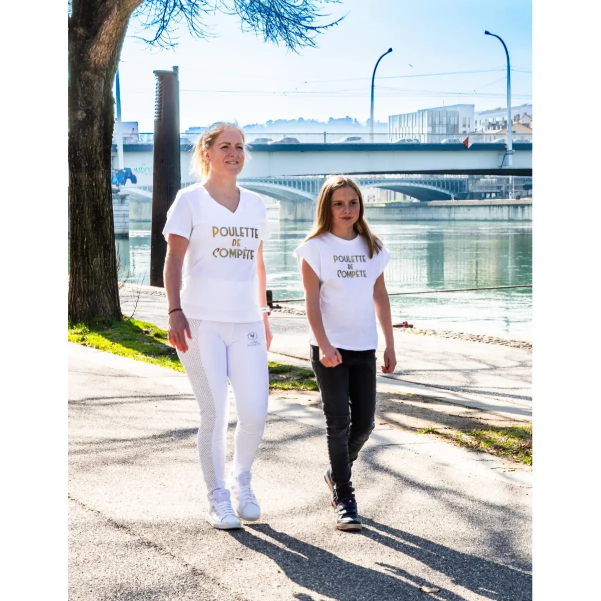 T-shirt fille Les Poulettes Fitness Family T-shirt fille Les Poulettes Fitness Family
