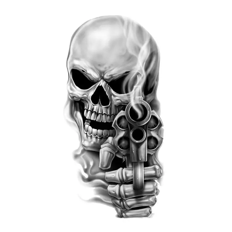 Motorradaufkleber Lethal Threat Gun