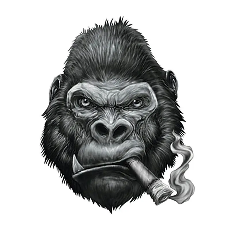 Motorradaufkleber Lethal Threat Mini Vilain Gorille Cigare