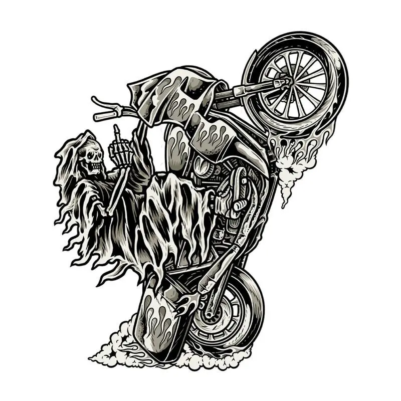 Motorradaufkleber Lethal Threat Mini Wheely Reaper