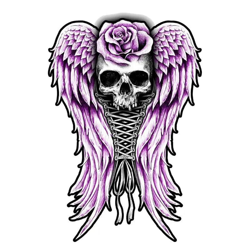 Aufkleber Lethal Threat Corset Skull