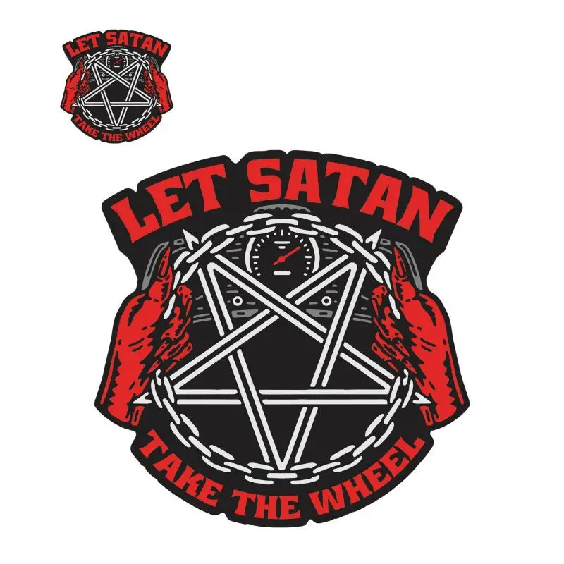 Motorradaufkleber Lethal Threat Satan Take The Wheel