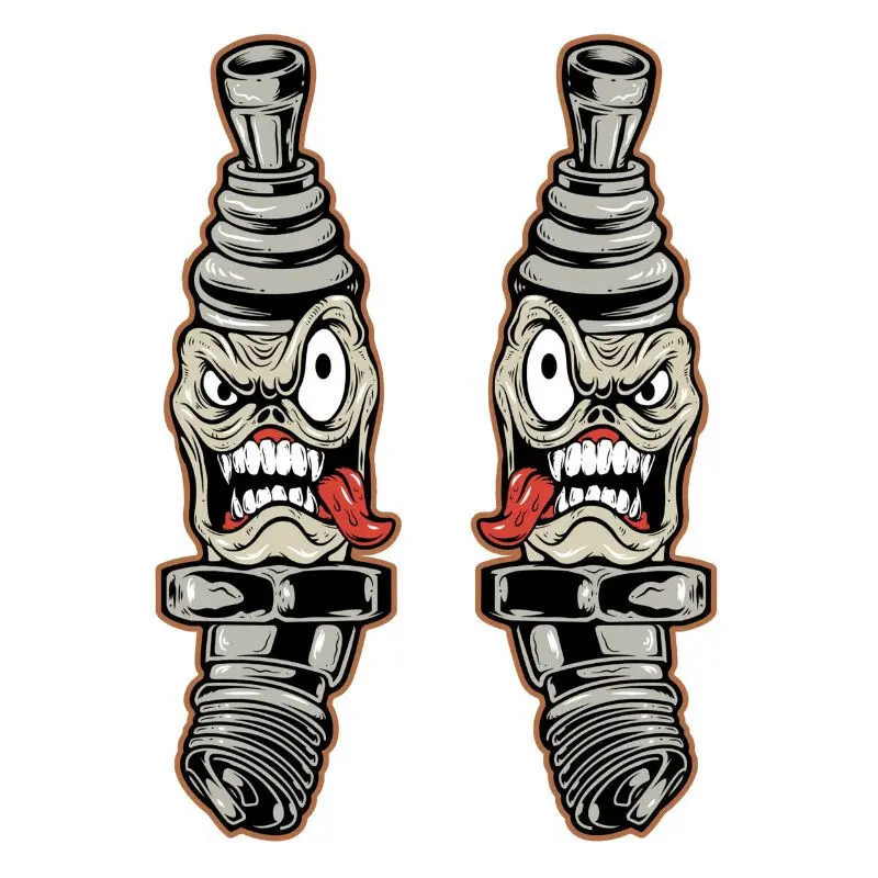 Motorradaufkleber Lethal Threat Sparky Plugs