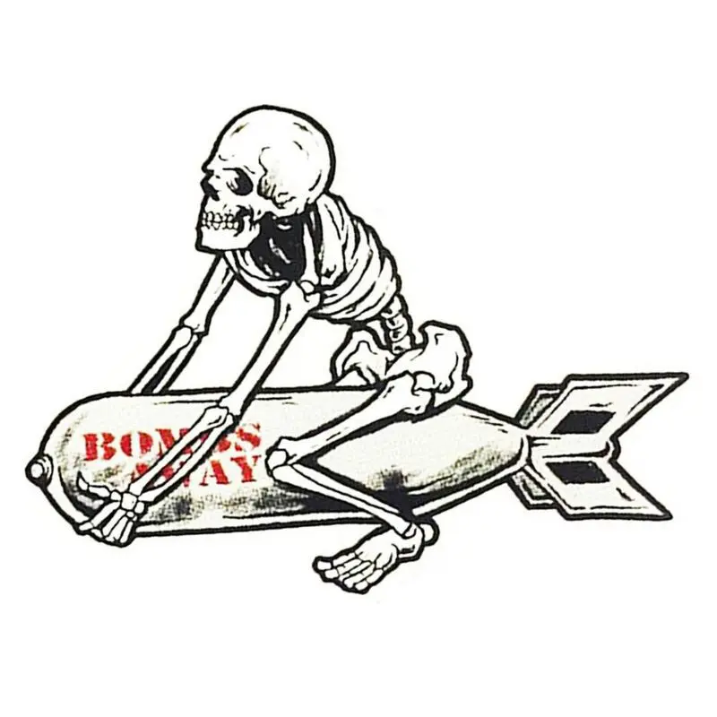 Aufkleber Lethal Threat Bombs Away Skeleton