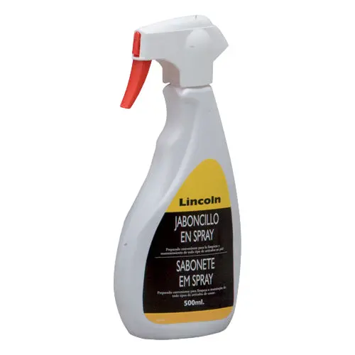 Liquid soap leather cleaner spray Lincoln