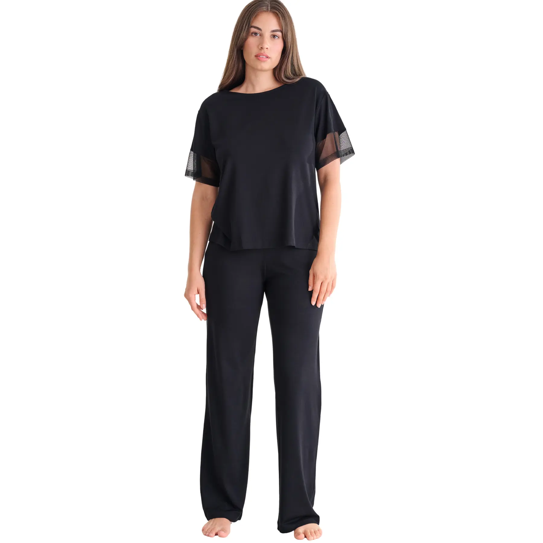 Damen Pyjama Hose T-Shirt Lisca Sia