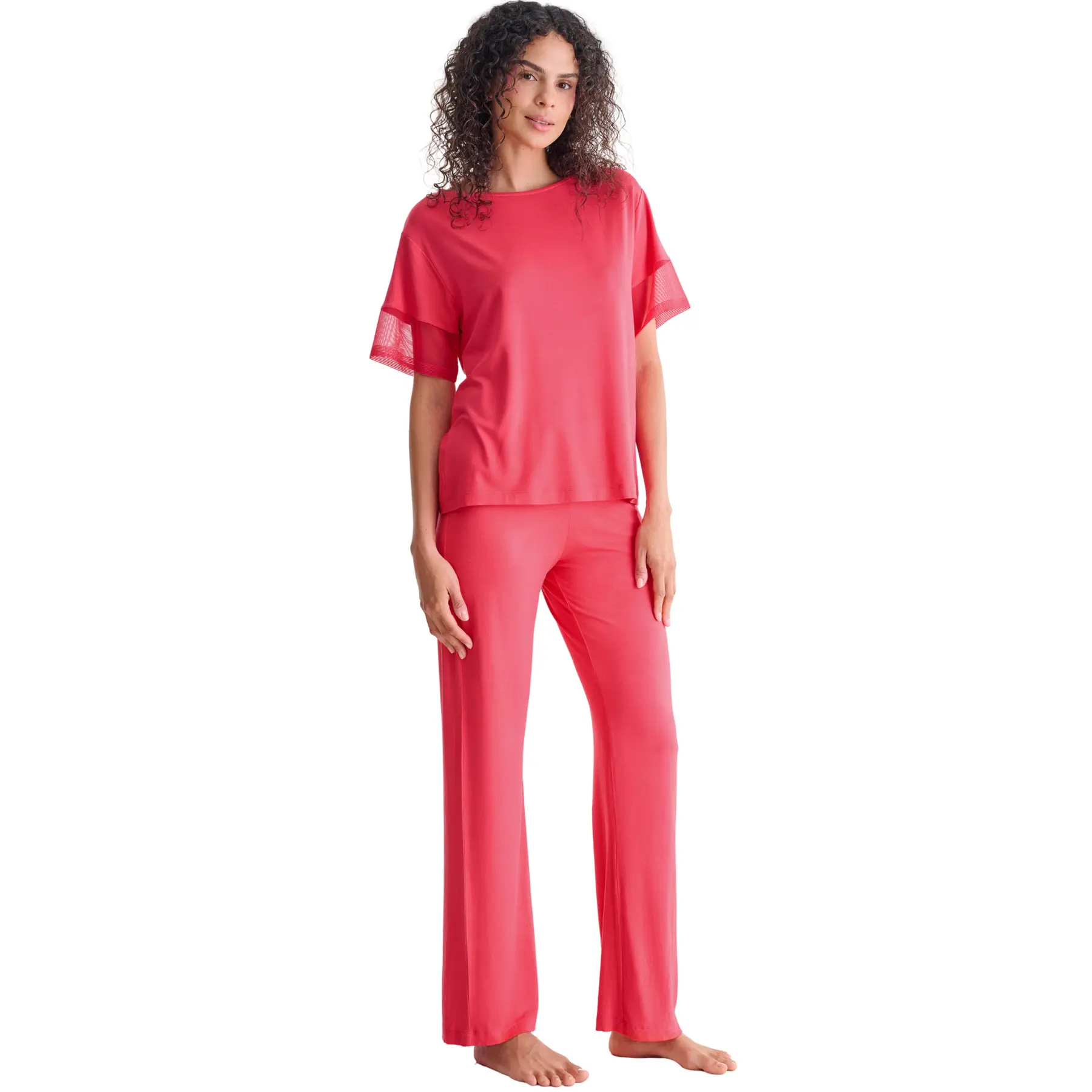 Damen Pyjama Hose T-Shirt Lisca Sia