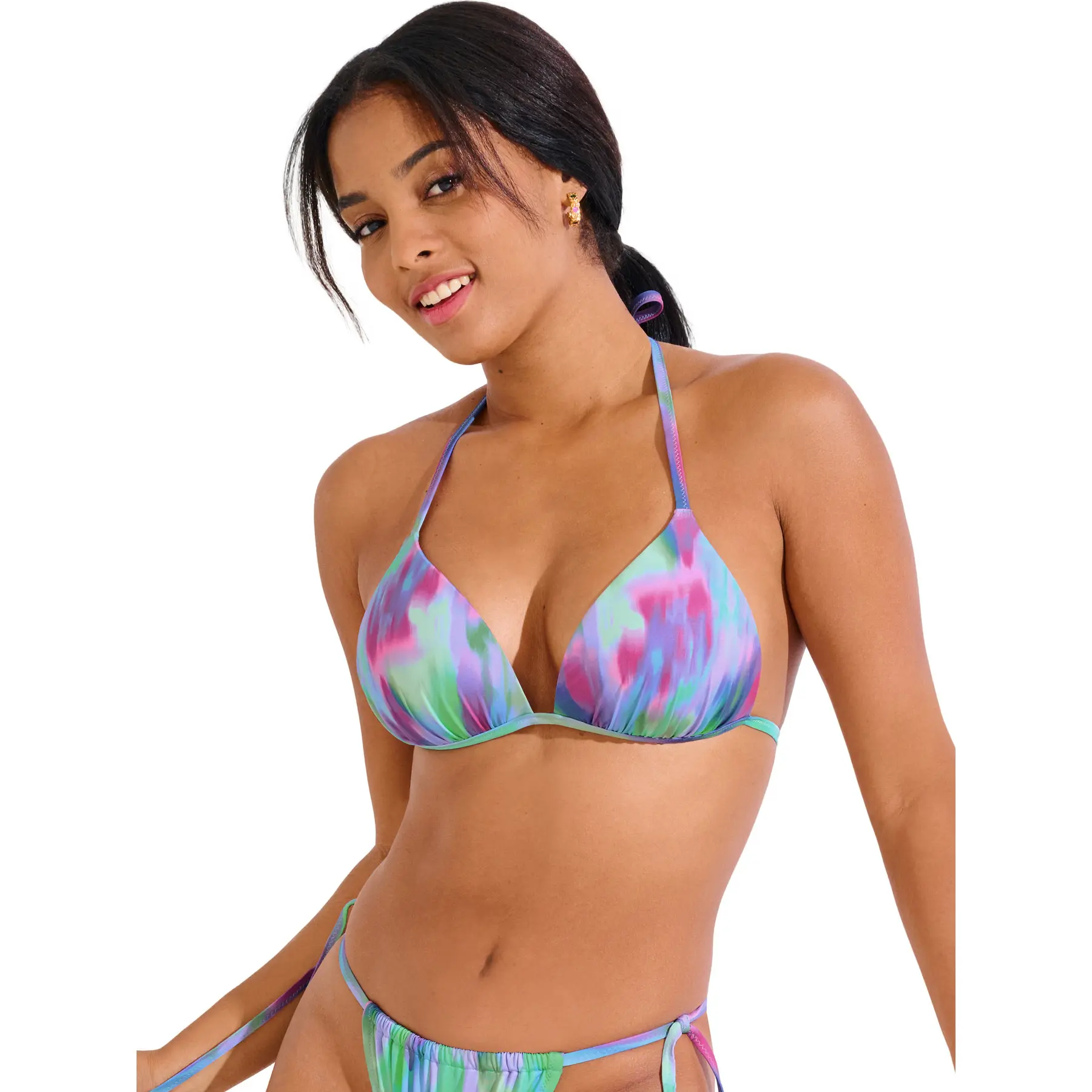 Damen Push-Up Triangel-Bikini-Oberteil Lisca Jersey