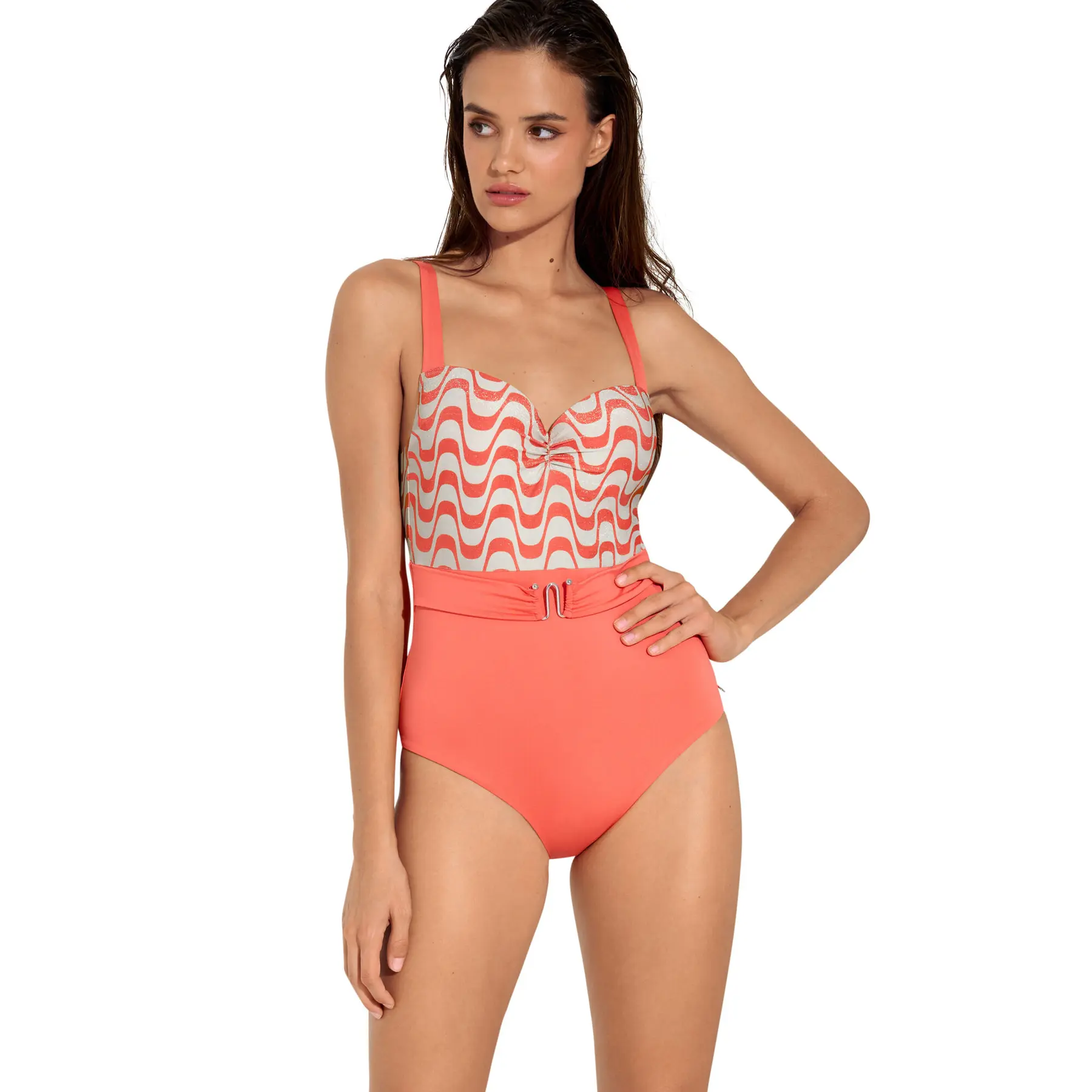 Costume da bagno intero preformato multiposizioni donna Lisca Iceland