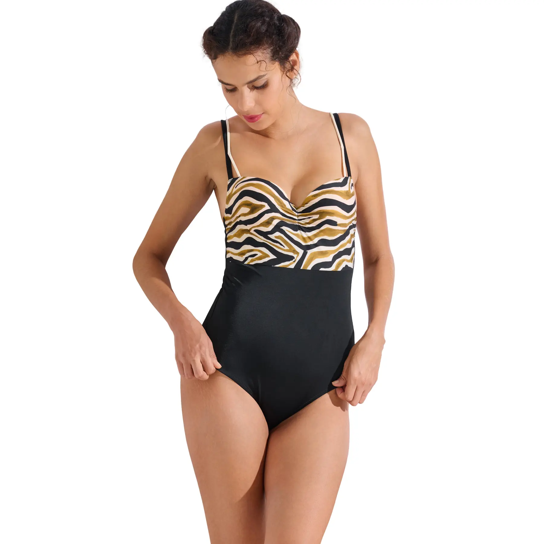 Costume da bagno intero sagomato donna Lisca Tanzania