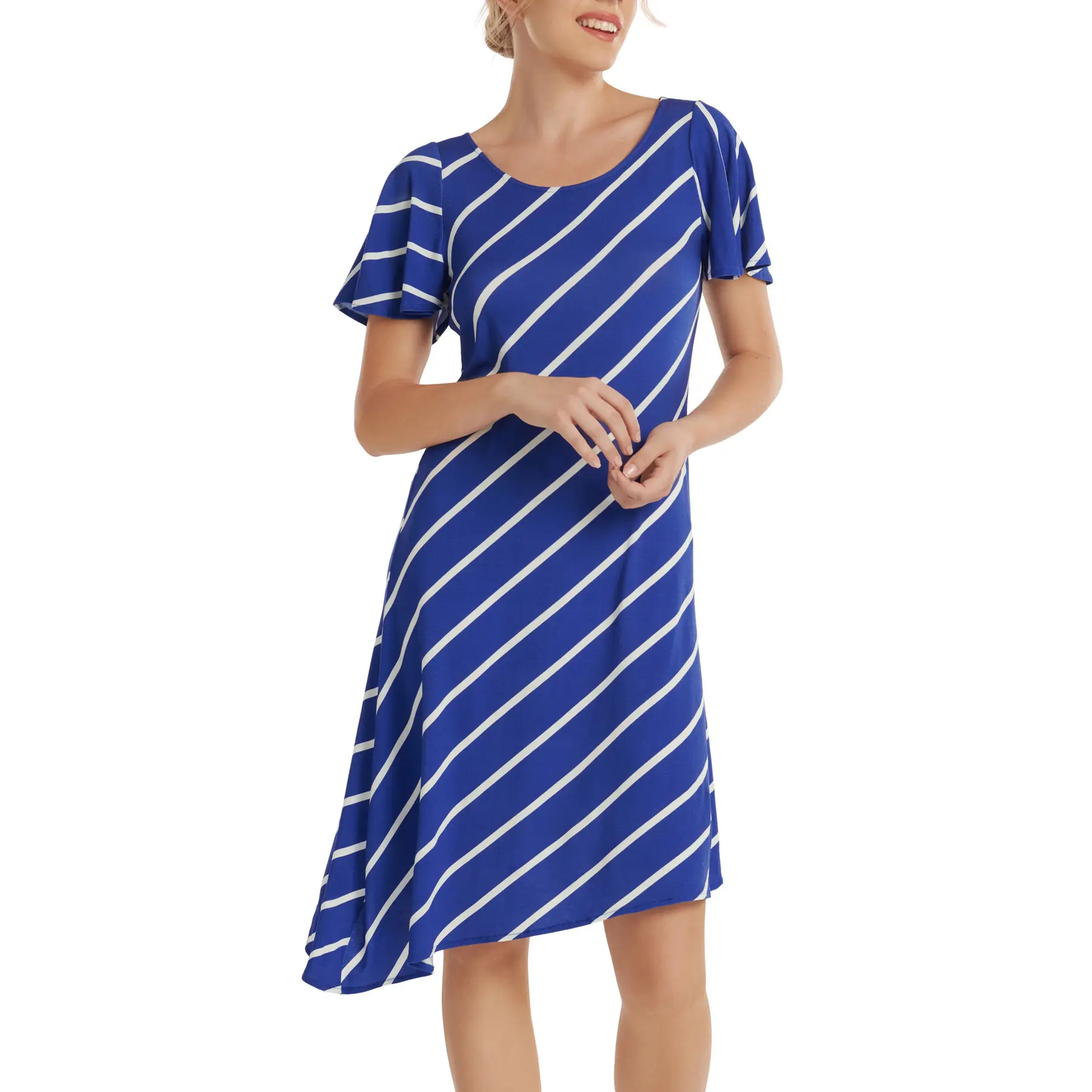 Asymmetrisches Sommerkleid für Frauen Lisca Olympia