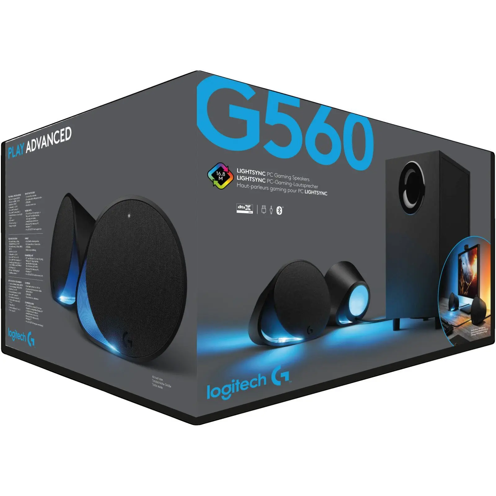 Bluetooth-Lautsprecher Logitech G560