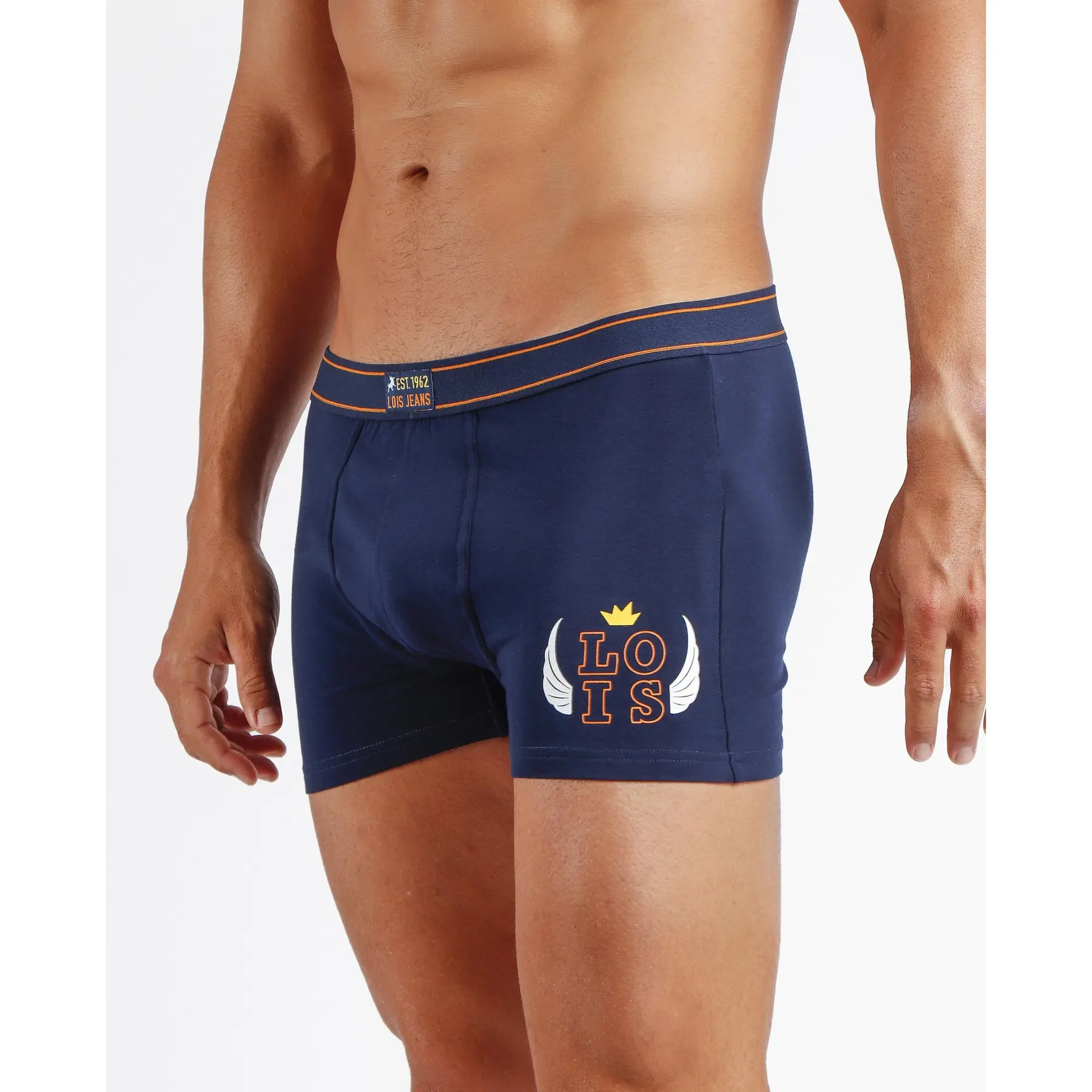 Bedruckte elastische Baumwollboxer Lois Mechanic (x2)