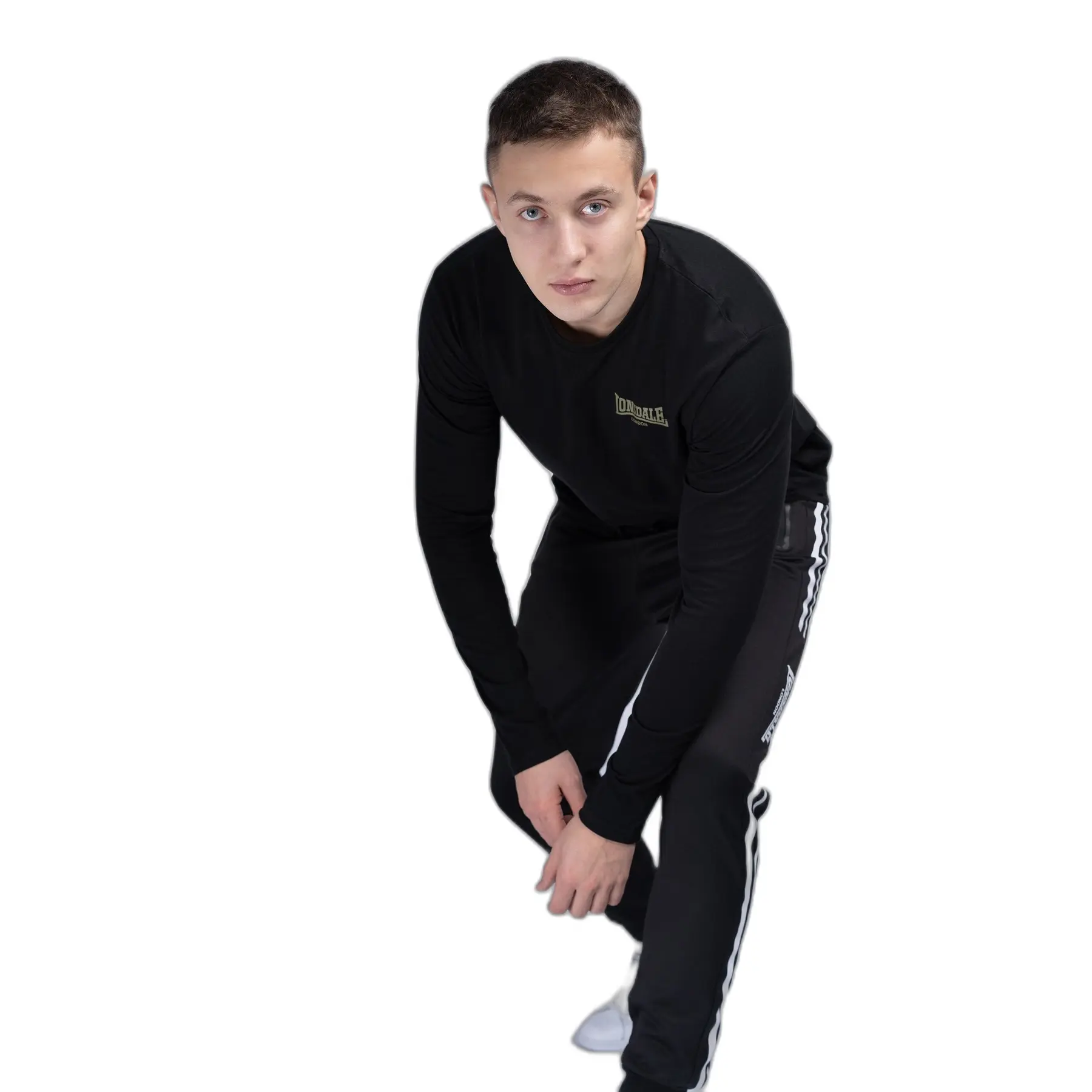 Lonsdale Longsleeve Ayrshire overhemd met lange mouwen regular fit double pack