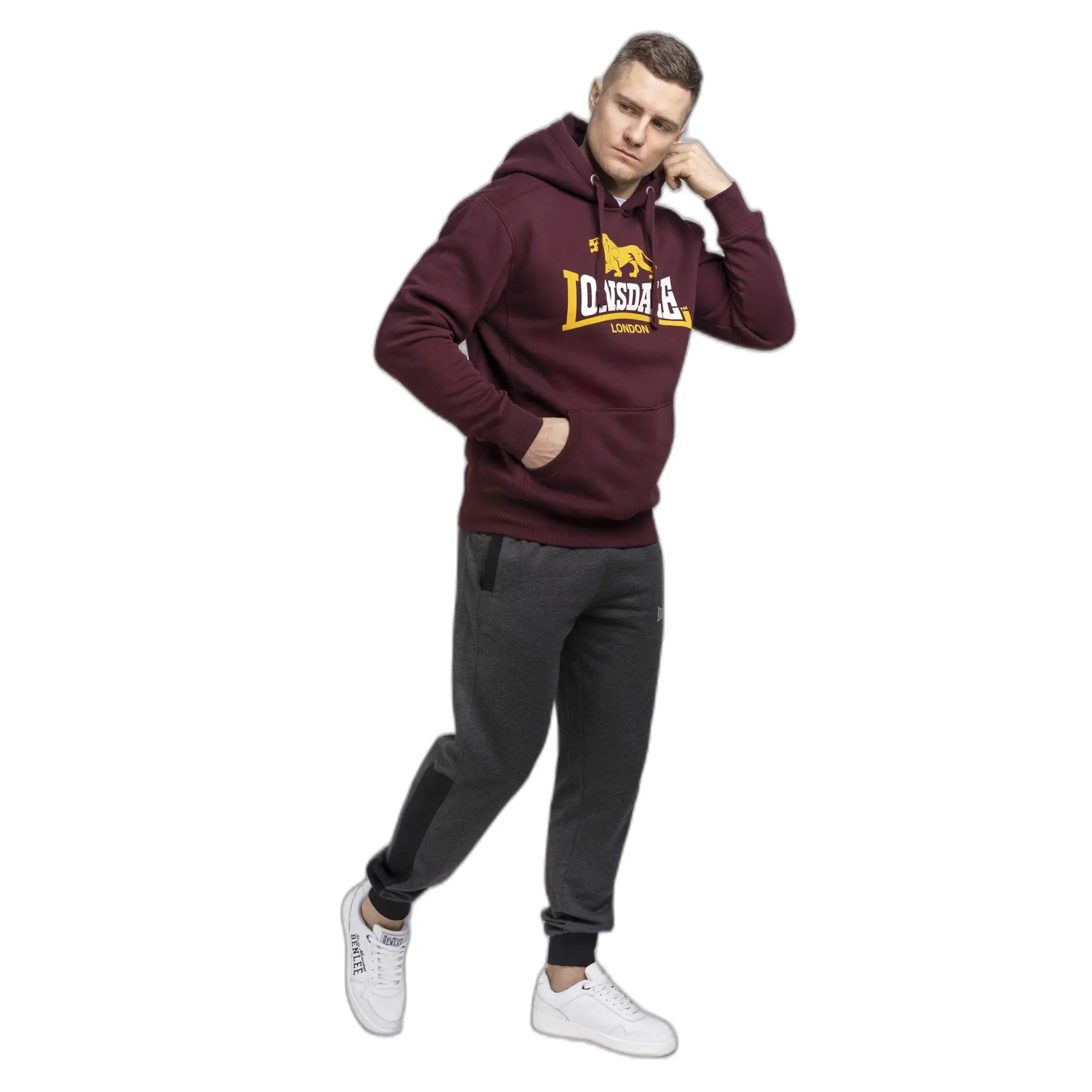 Felpa con cappuccio Lonsdale Thurning