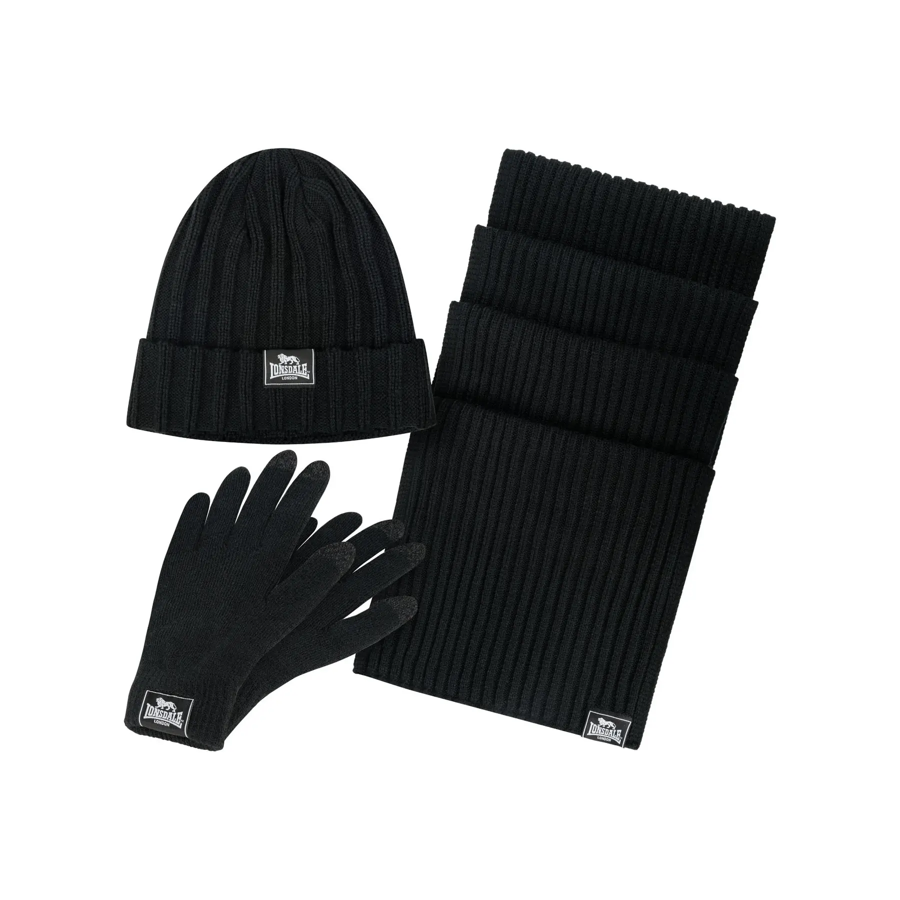 Set di berretto, sciarpa e guanti Lonsdale Acomb