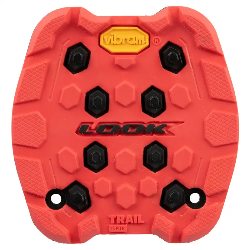 Trail Grip Pads 4er Pack Red, Rutschfeste Wechselauflagen Für Look Trail Roc Und Trail Fusion Pedale, Langlebige Gummimischung