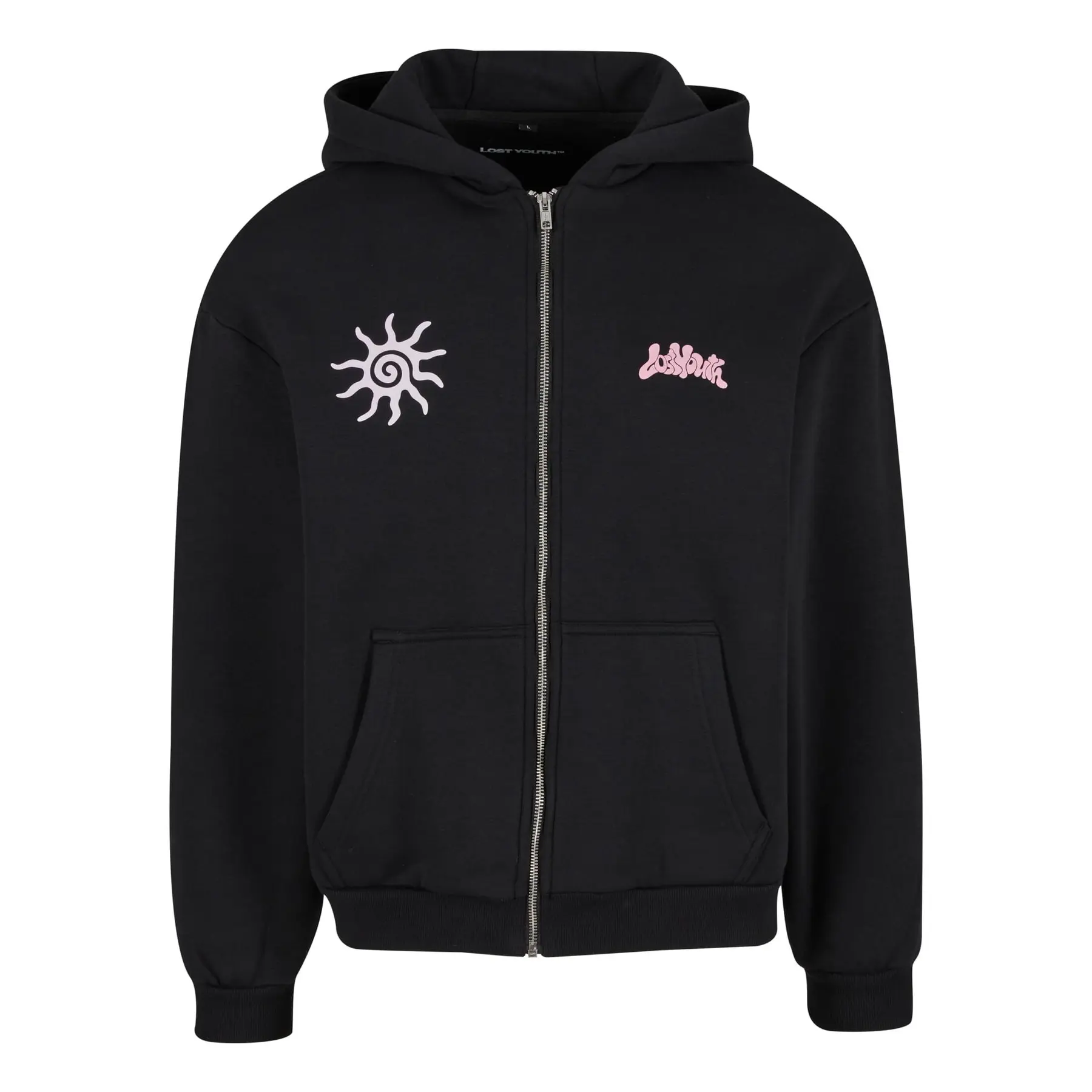 Oversized Hoodie mit Reißverschluss Lost Youth With Love