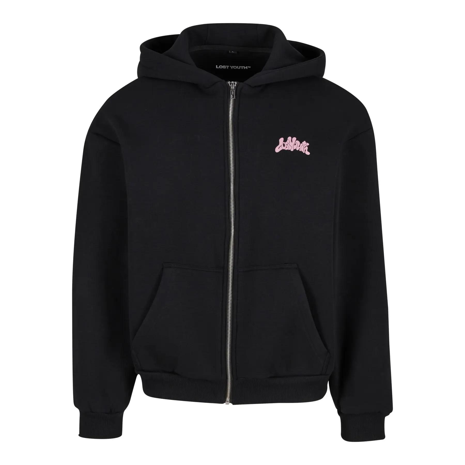 Oversized Hoodie mit Reißverschluss Lost Youth Responsibly Irresponsible