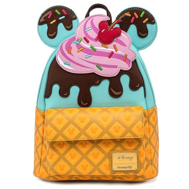 Rucksack Damen Loungefly Loungefly Disney Mickey Minnie Ice Cream