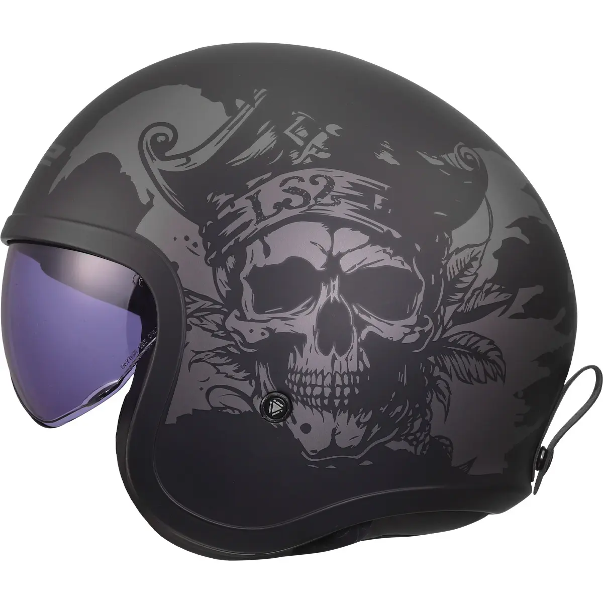 Casco da moto jet LS2 OF599 Spitfire II Willy