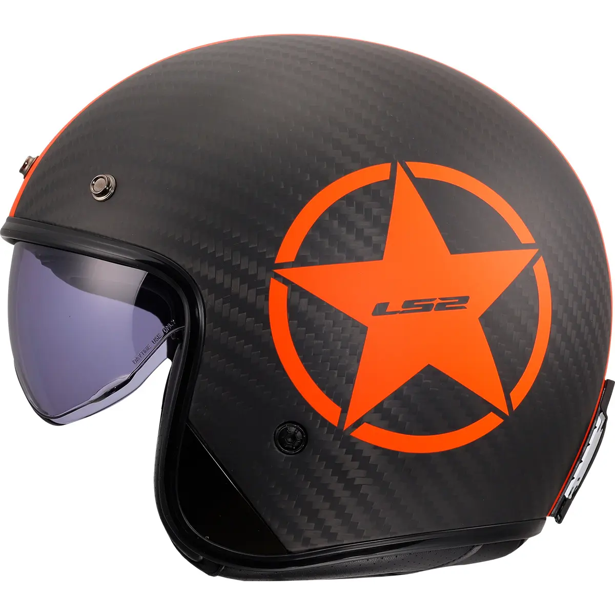 Jet-Motorradhelm LS2 OF601 Bob II C Star