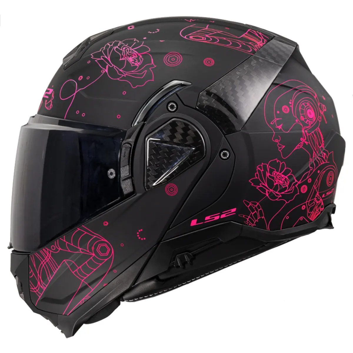 Casco da moto modulare LS2 FF910 Advant II Sophia