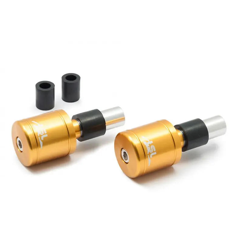 Zylindrische Aluminium-Lenkerspitzen mit Logo LSL