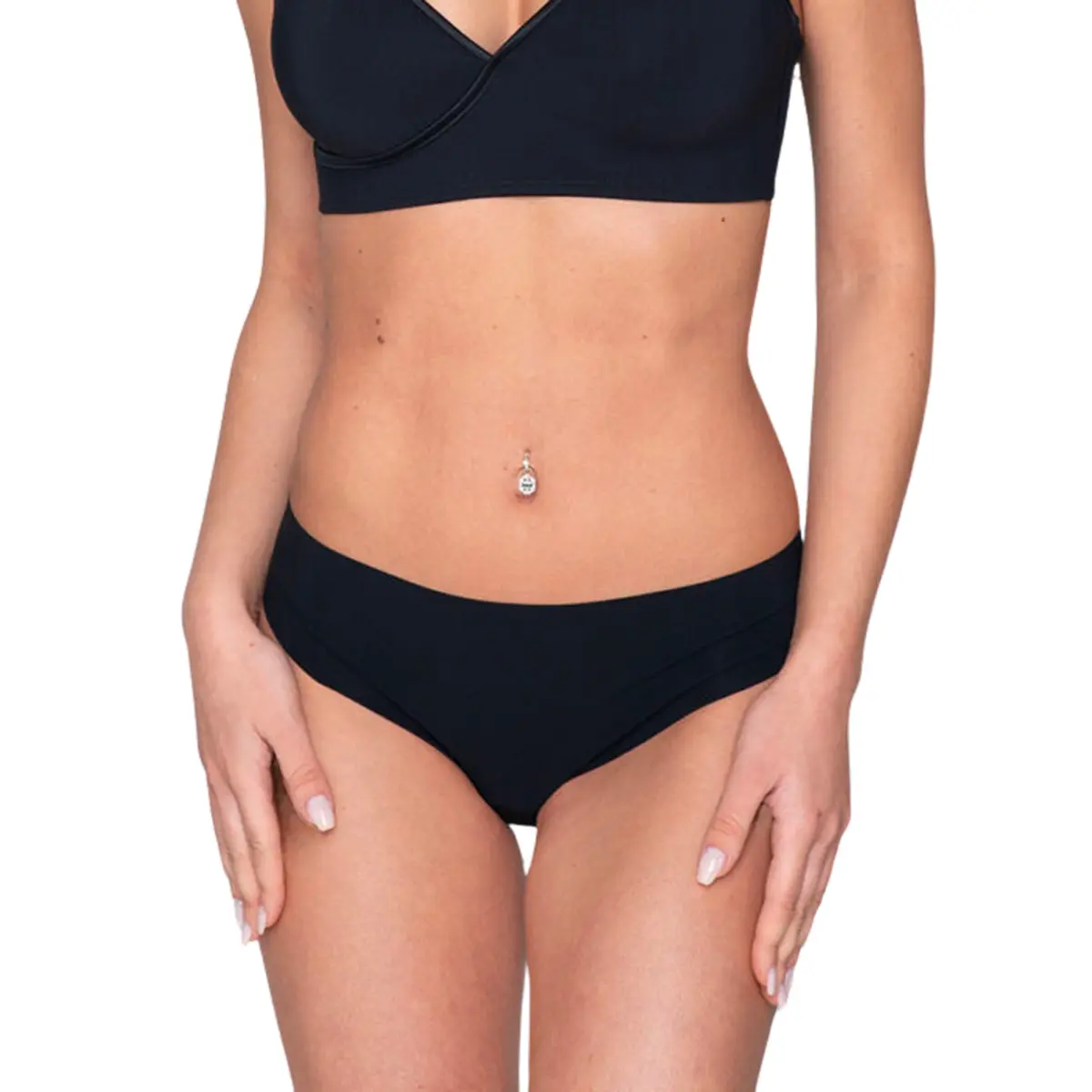 Luna Women's Noir Brazilian Knickers For Secret Sense
