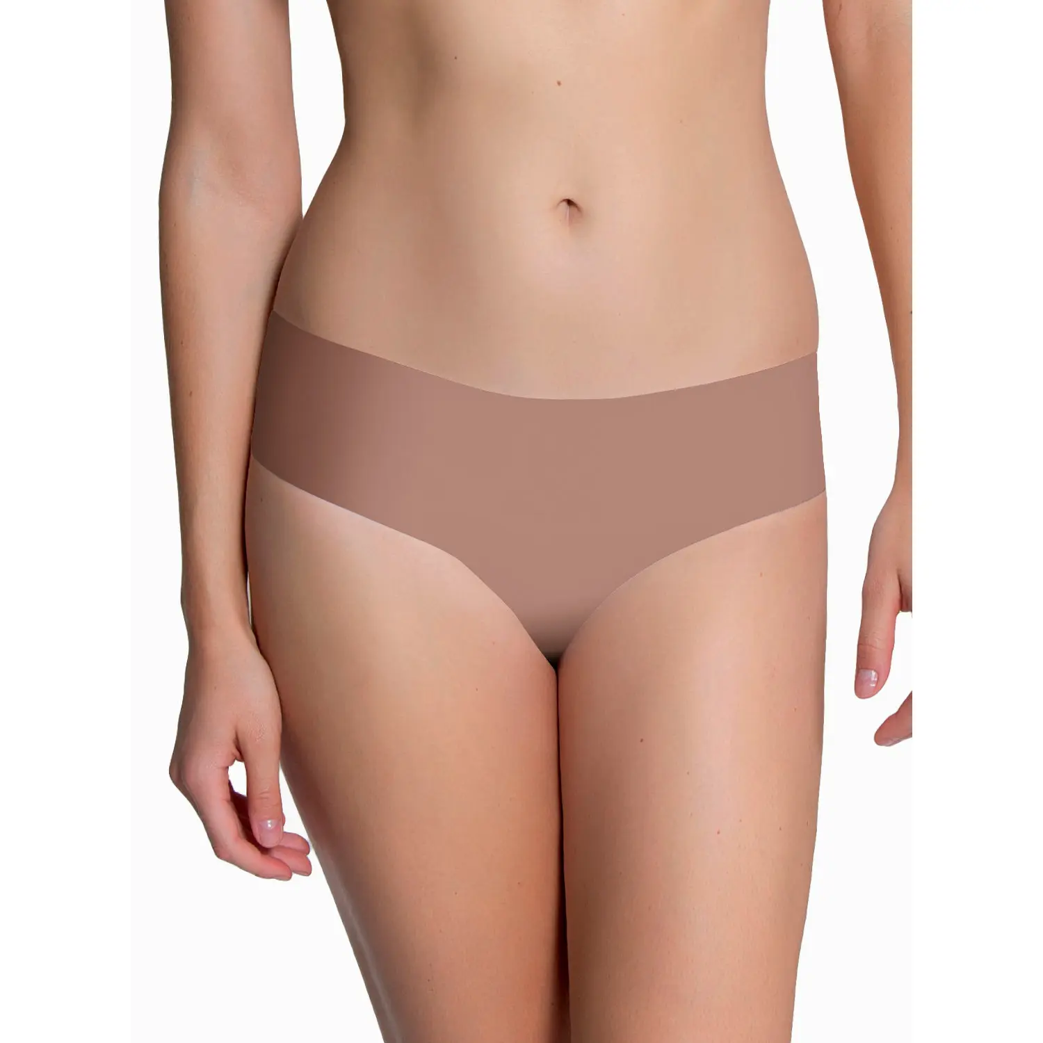 Luna Women's Beige Invisible Knickers Secret Sense