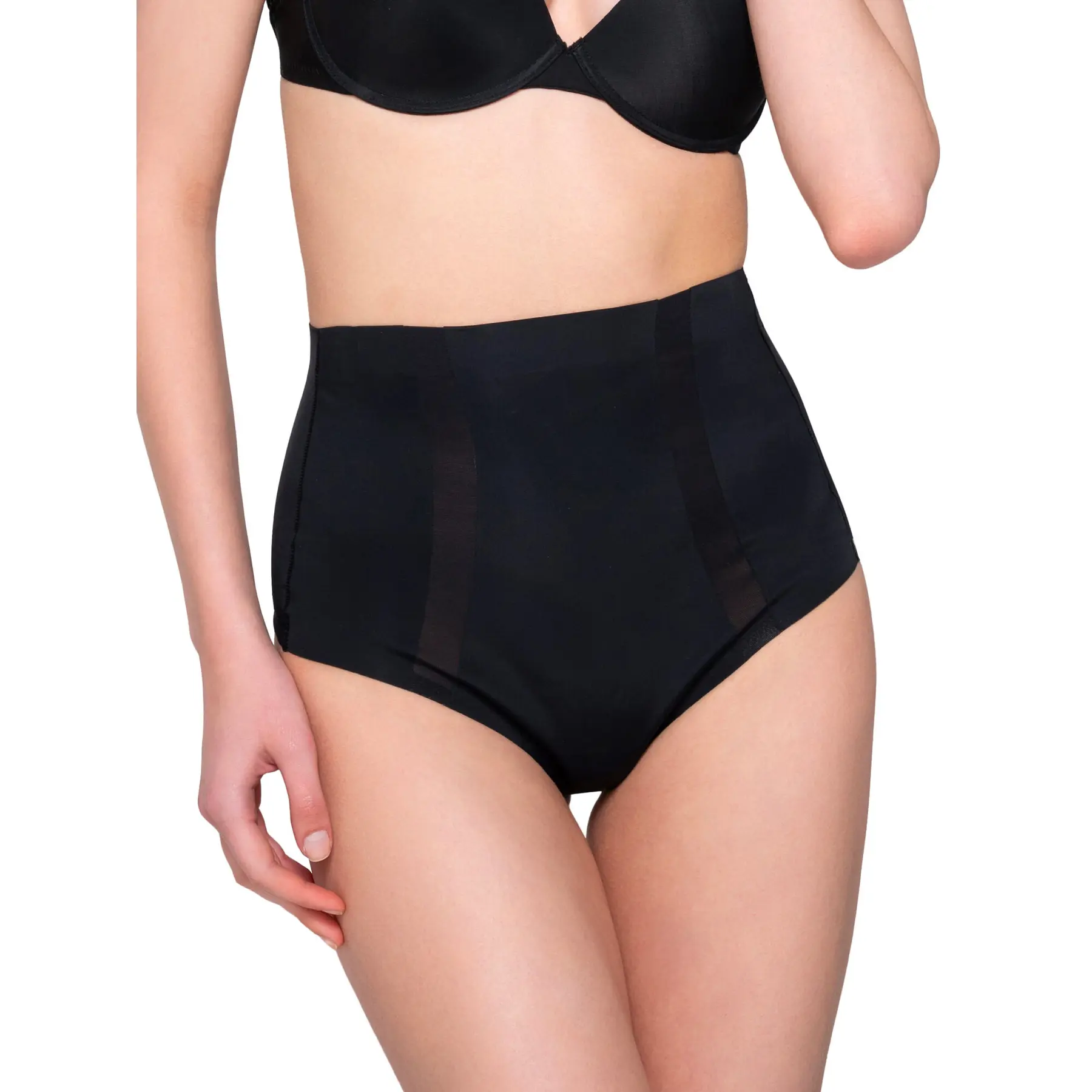 Luna Women's Noir High-Waisted Shaping Thong For Sculpt