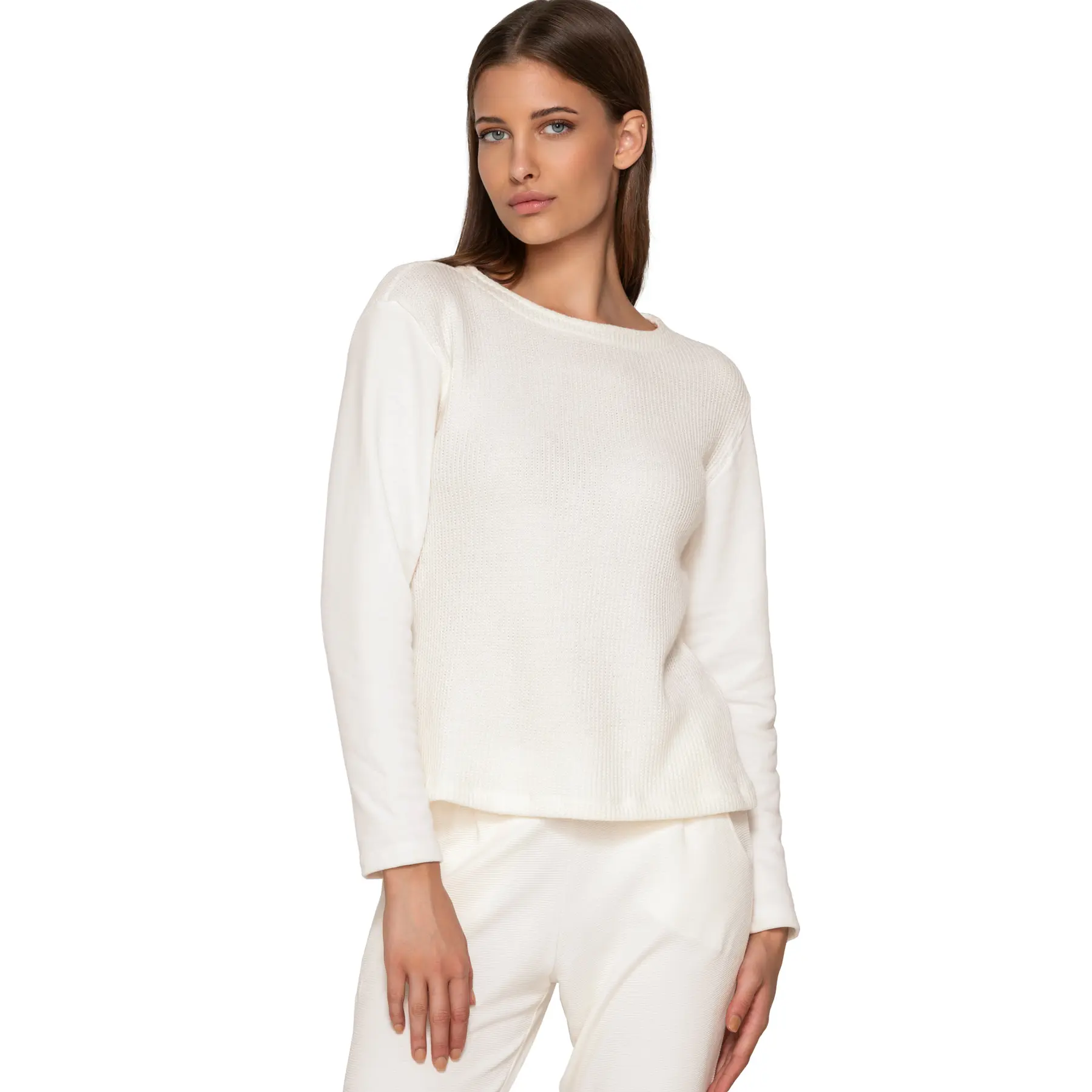 Luna Women's Blanc Woman Sweater Sweetened