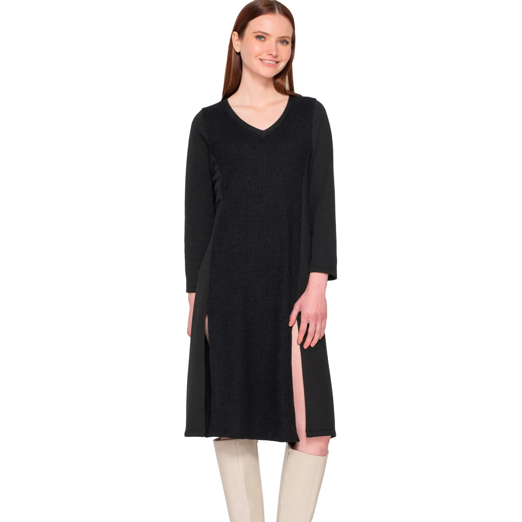 Midikleid mit Schlitz für Frauen Luna Sweetened