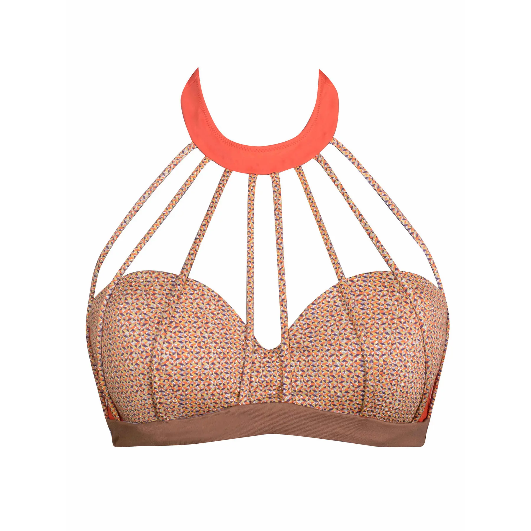 Bandeau-Bikinioberteil für Damen Luna Pixel
