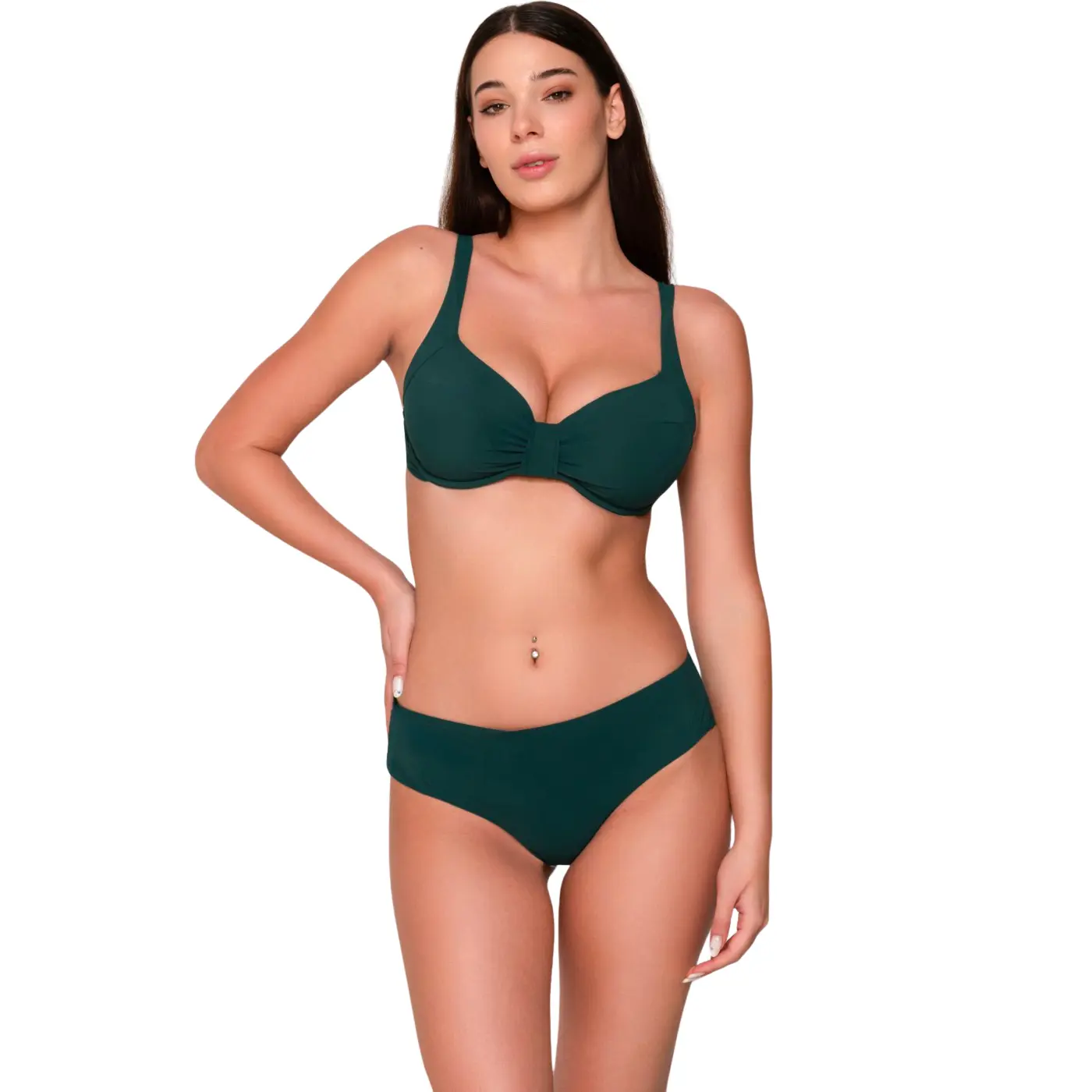 Bikini-Oberteil figurbetont ungepolstert Damen Luna Blue Sense