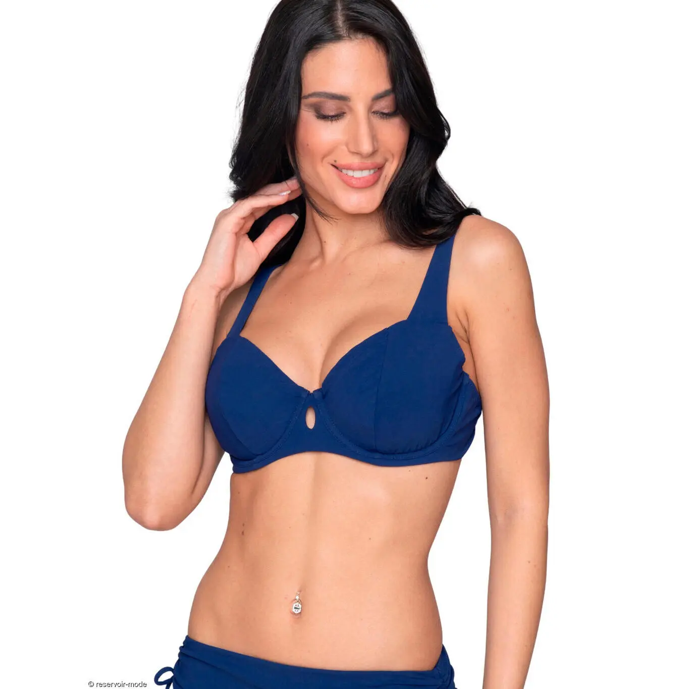 Bügel-Bikini-Oberteil für Frauen ohne Polsterung Luna Blue Sense