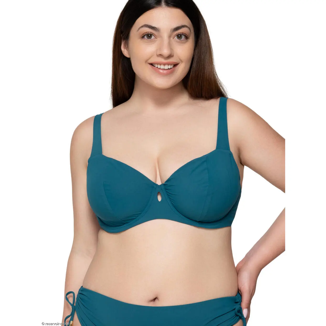 Bügel-Bikini-Oberteil für Frauen ohne Polsterung Luna Blue Sense