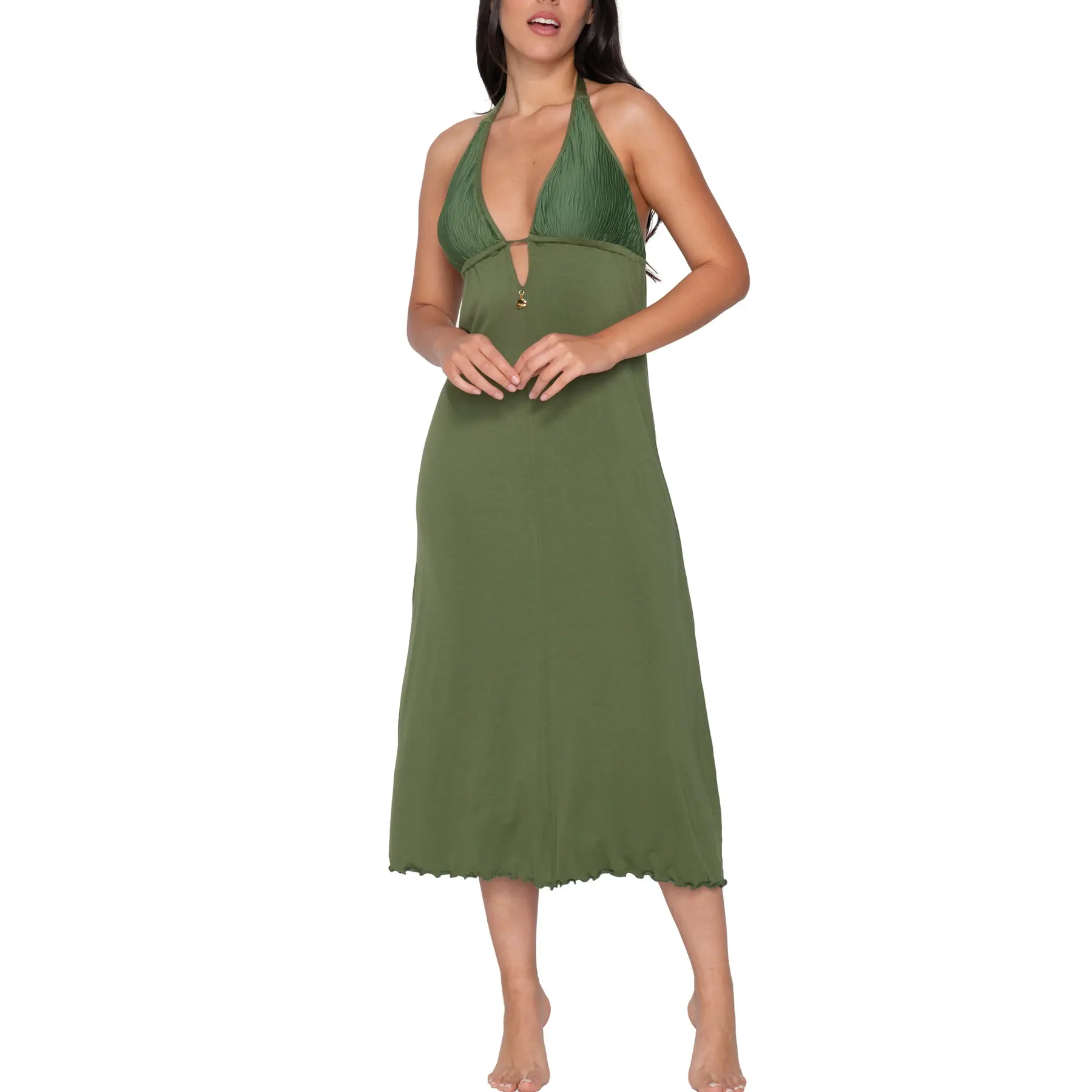 Lange Sommerkleid für Damen Luna Scarlet