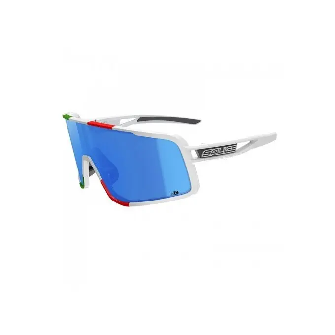 Salice 022 ITA RWX BIANCO/RW BLU Occhiali da Sole Bianchi per Uomo