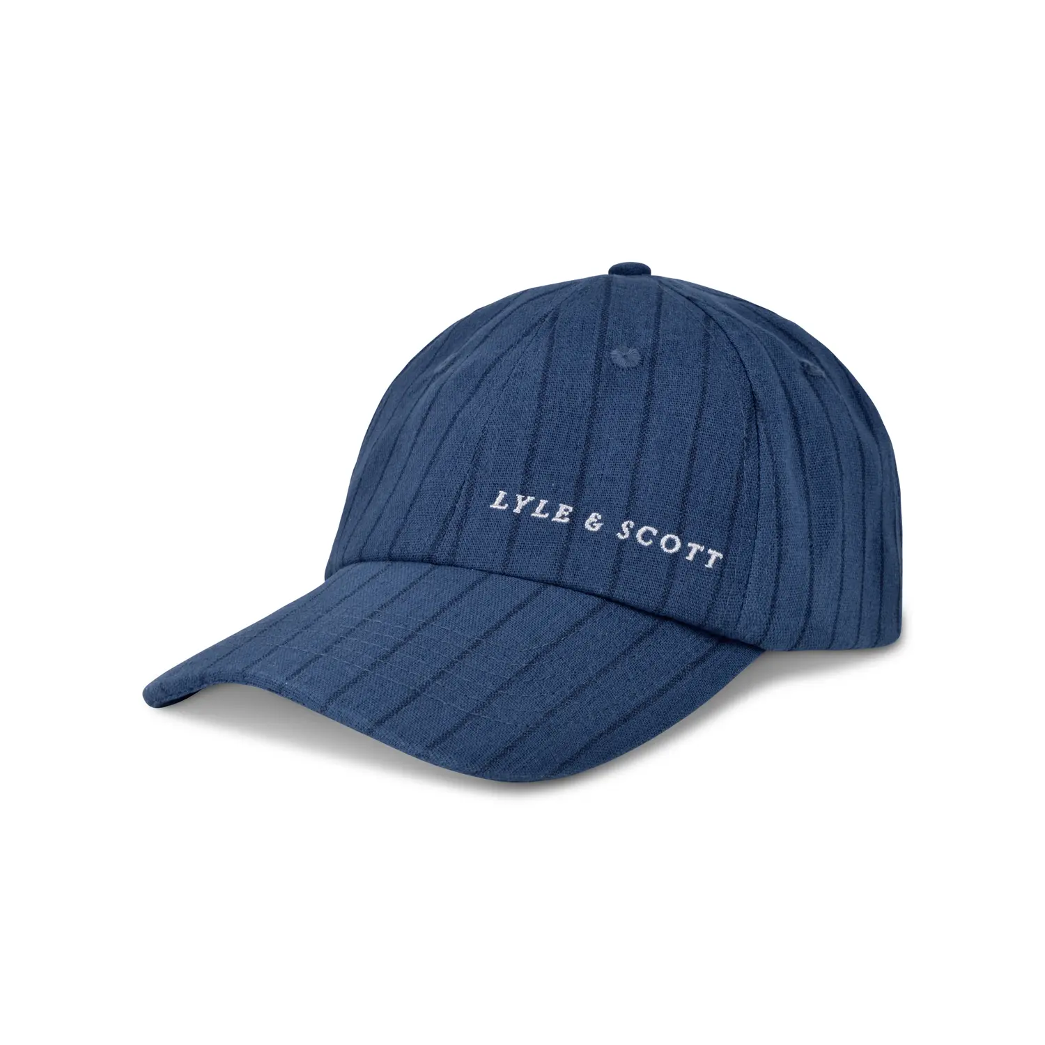Lyle & Scott Unisex Blue Striped Baseball Cap