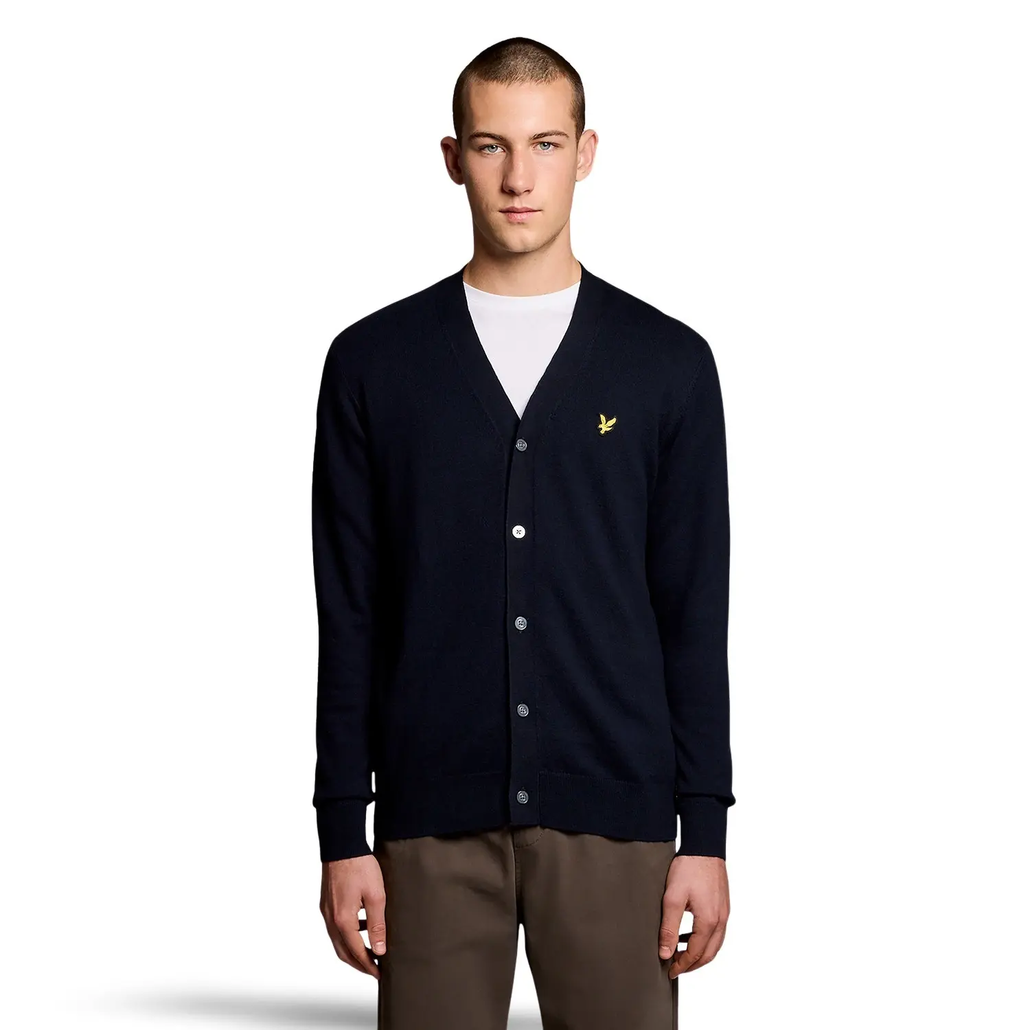 Merinowolle V-Ausschnitt Cardigan Lyle & Scott