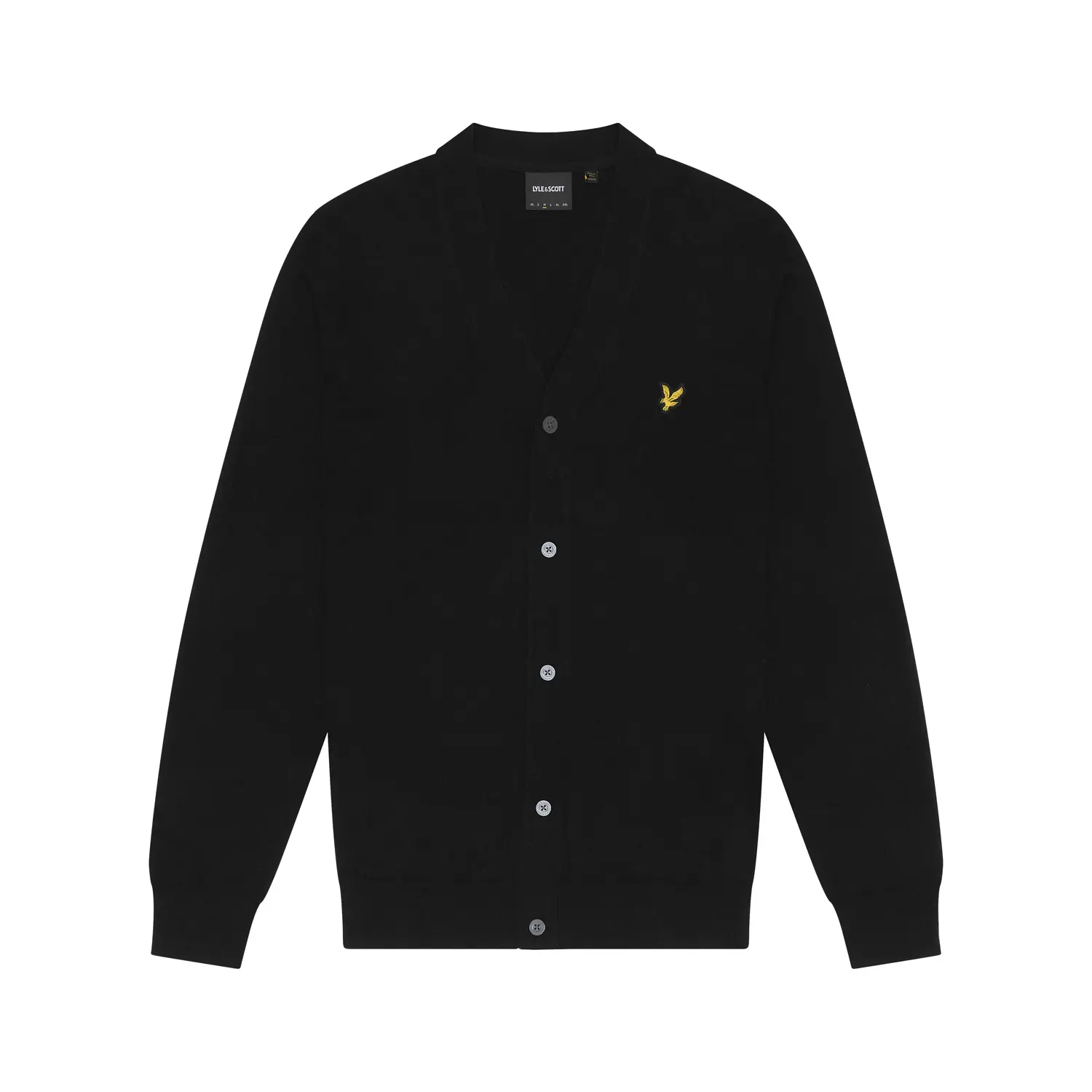 Cardigan a V in cotone e merino Lyle & Scott