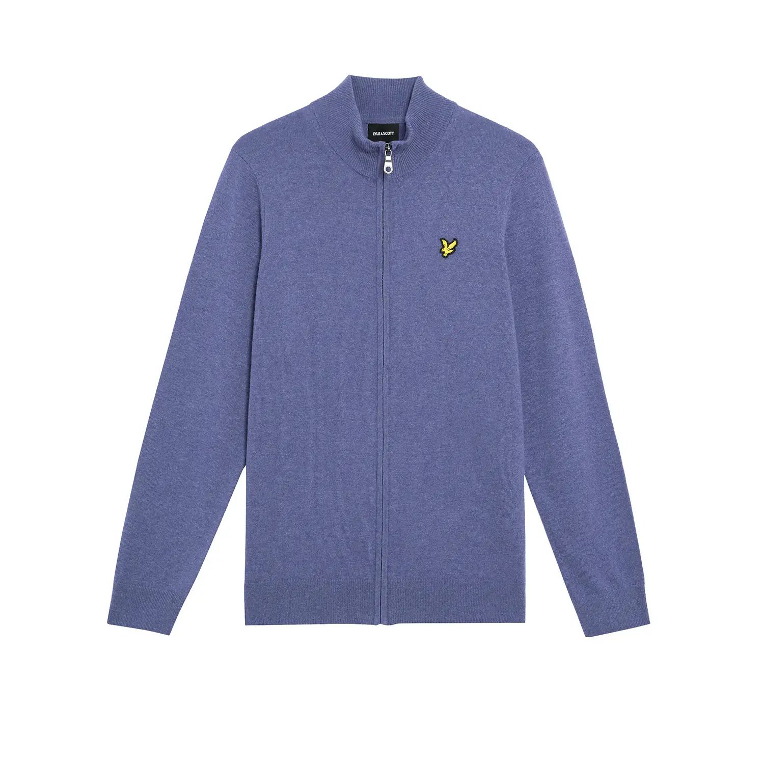 Zip-up fleece in mixed wool Lyle & Scott