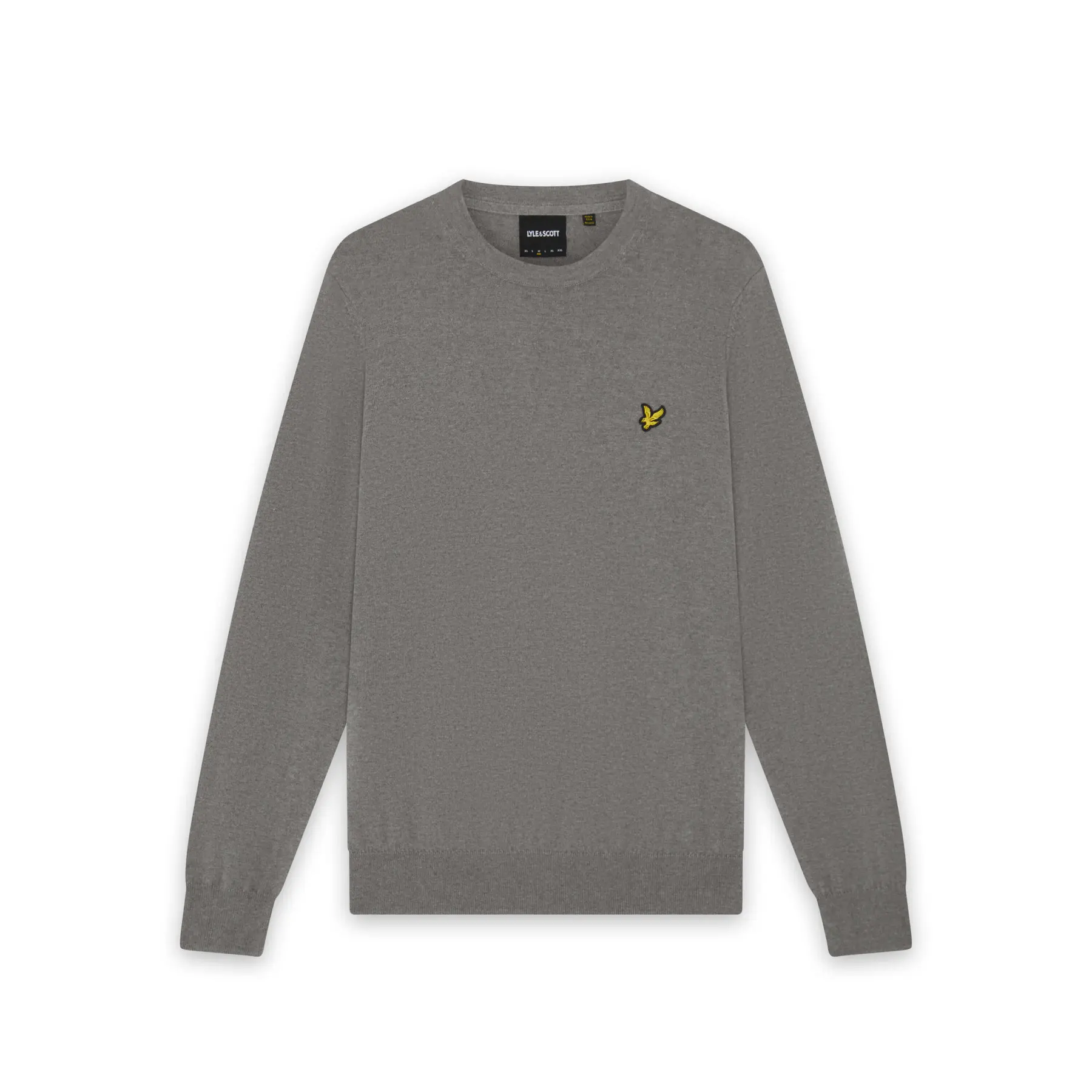 Maglione in cotone merino con scollo rotondo Lyle & Scott