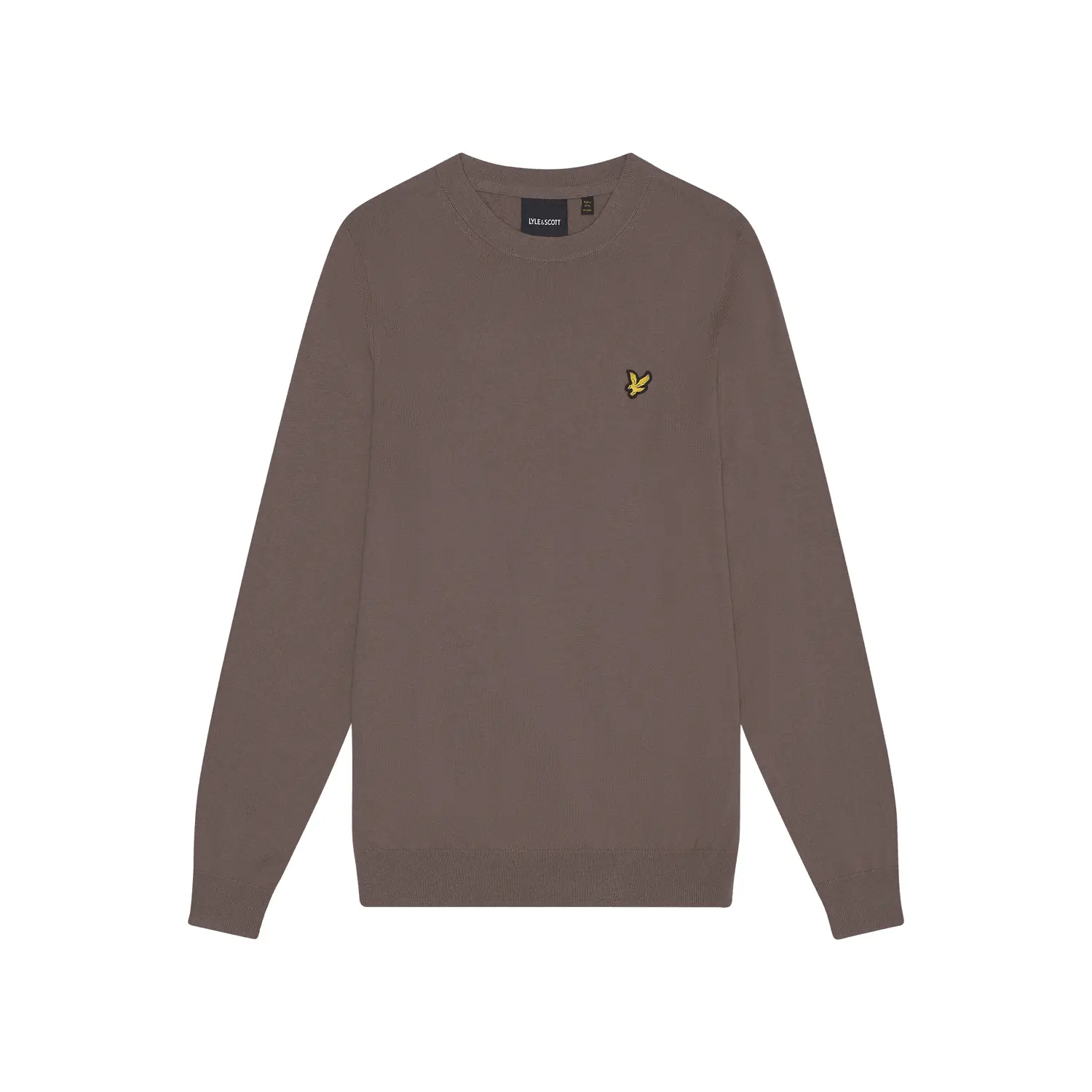 Maglione in cotone merino con scollo rotondo Lyle & Scott