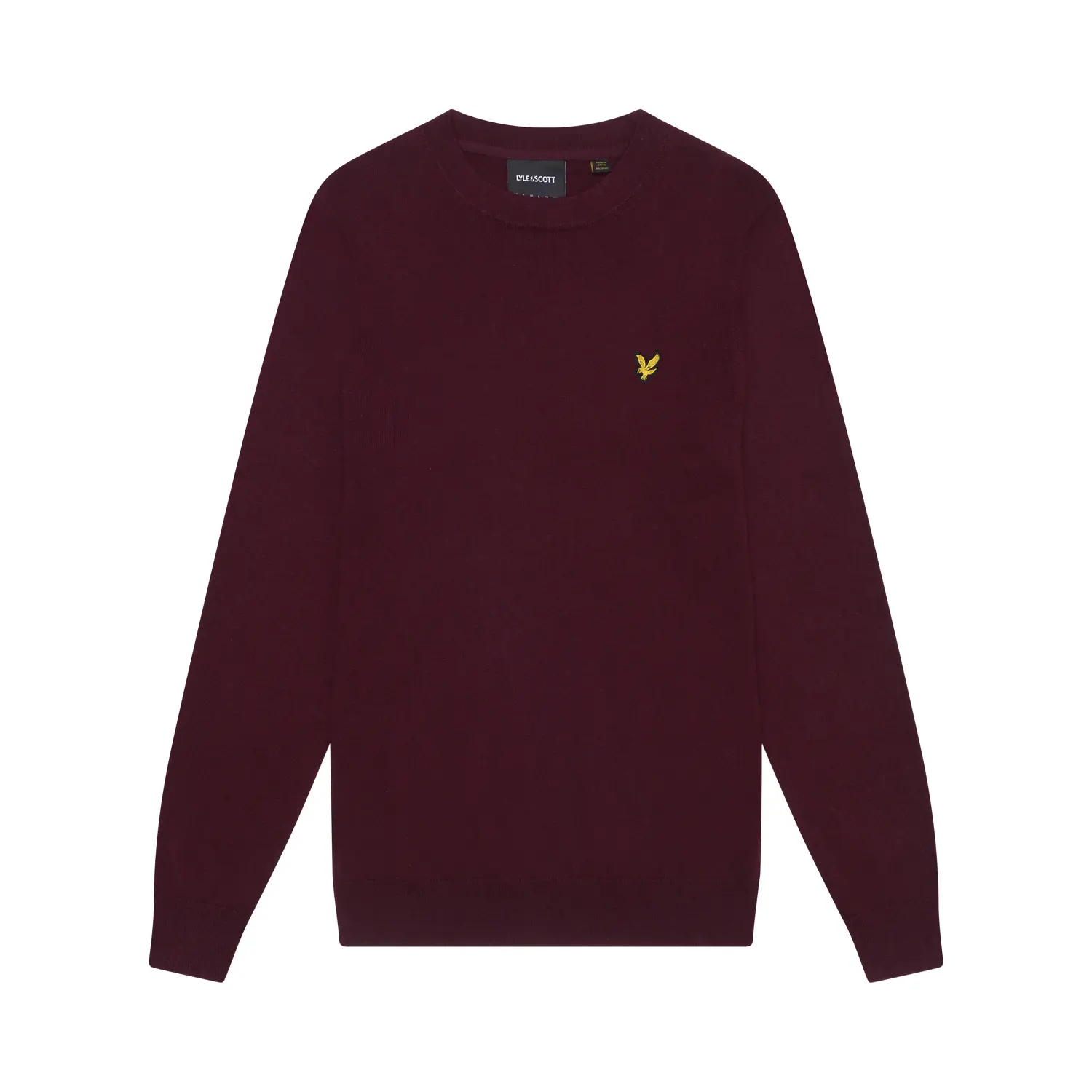 Maglione in cotone merino con scollo rotondo Lyle & Scott